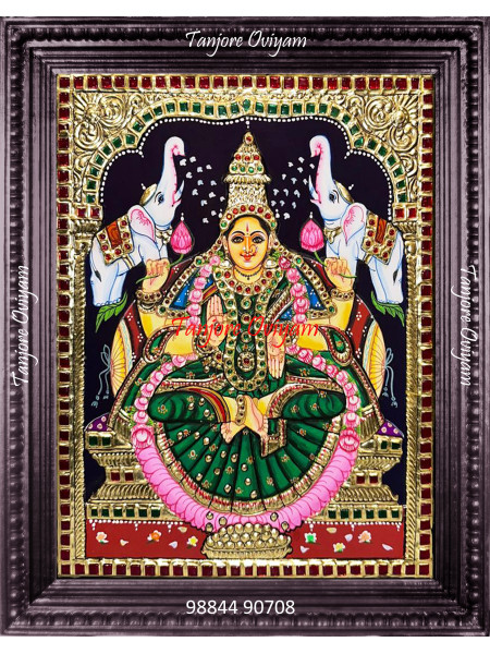 Gajalakshmi Tanjore Painting